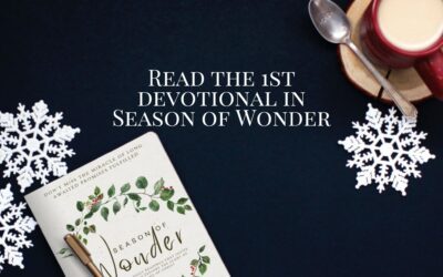 1st Devotional in Season of Wonder